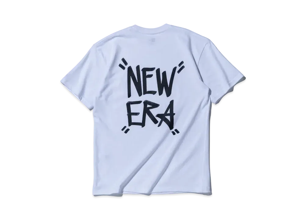 NEW ERA STORE LIMITED Short Sleeve Cotton T-shirt Tagging Regular Fit "White"