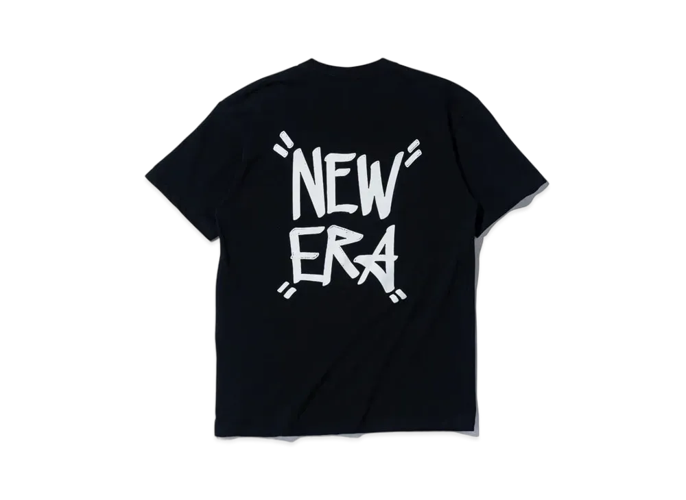 NEW ERA STORE LIMITED Short Sleeve Cotton T-shirt Tagging Regular Fit "Black"