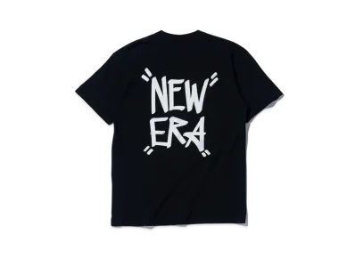NEW ERA STORE LIMITED Short Sleeve Cotton T-shirt Tagging Regular Fit "Black"