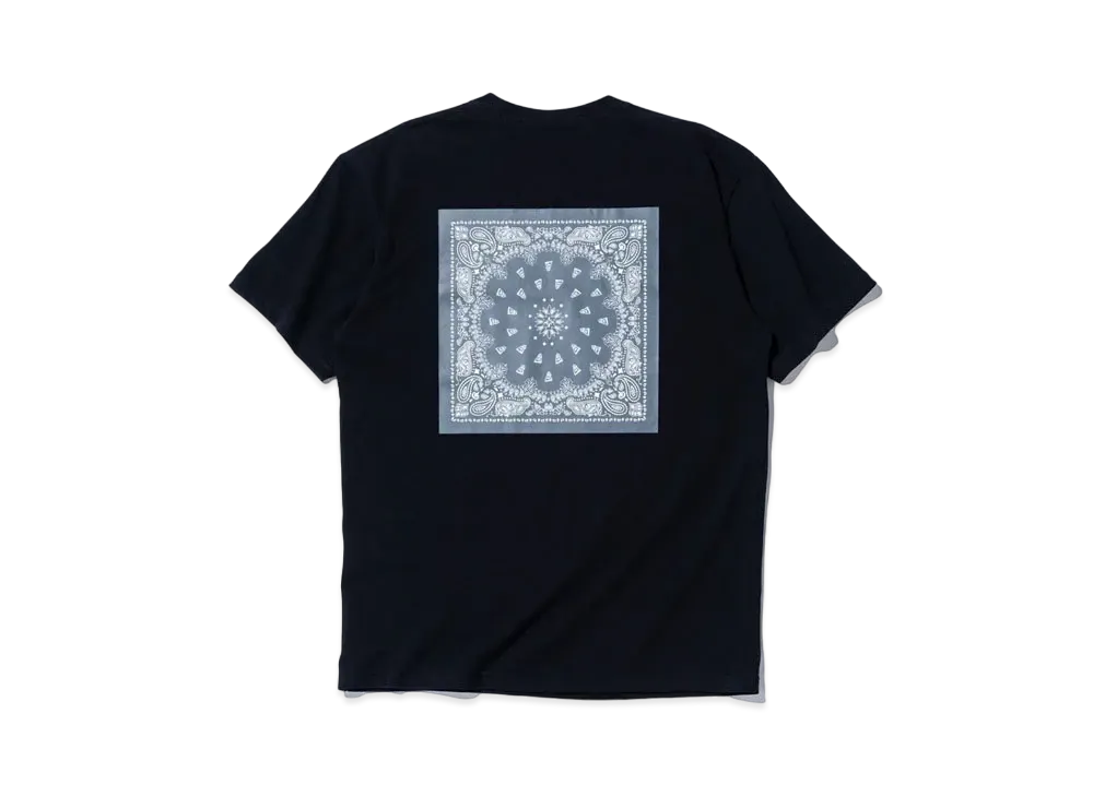 NEW ERA STORE LIMITED Short Sleeve Cotton T-shirt Bandana Regular Fit "Black/Grey"