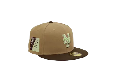 NEW ERA x THE CAP "Blood Money" 59Fifty New York Mets "Khaki/Walnut"