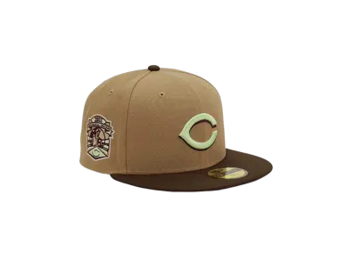 NEW ERA x THE CAP "Blood Money" 59Fifty Cincinnati Reds "Khaki/Walnut"