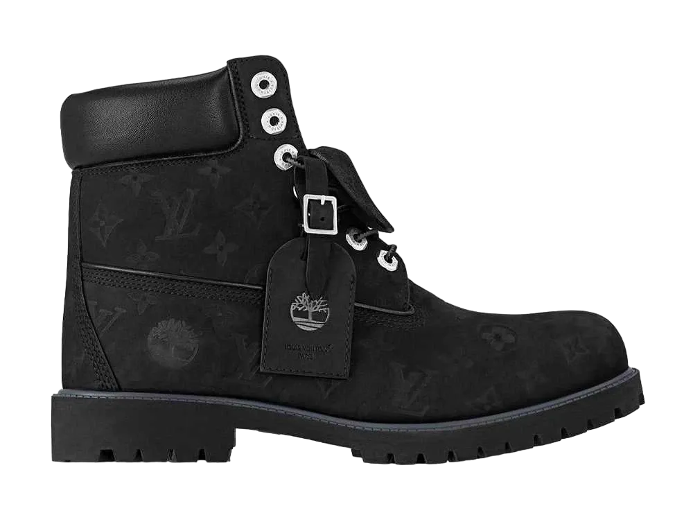 Louis Vuitton × Timberland Monogram Embossed Ankle Boot "Black"