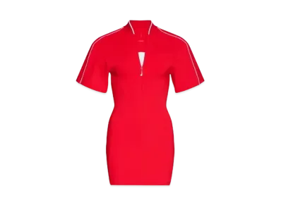 Nike x JACQUEMUS Short Sleeved T-shirt Dress "Dark Red"
