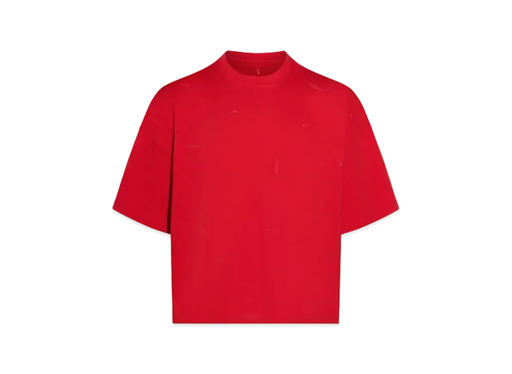 Nike x JACQUEMUS Logo T-shirt "Dark Red"