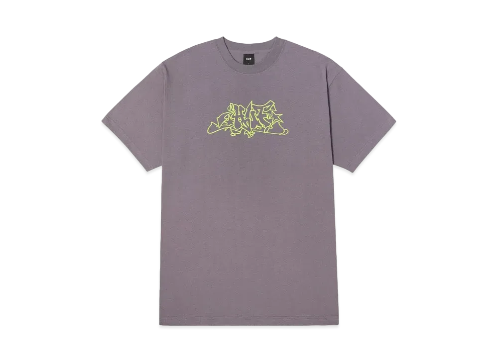 HUF Outline Tee "Light Plum"