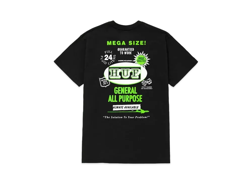 HUF All Purpose Tee "Black"