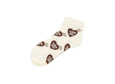 HUMAN MADE Heart Short Socks "Brown"