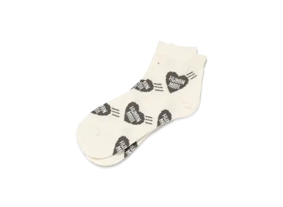 HUMAN MADE Heart Short Socks "Gray"