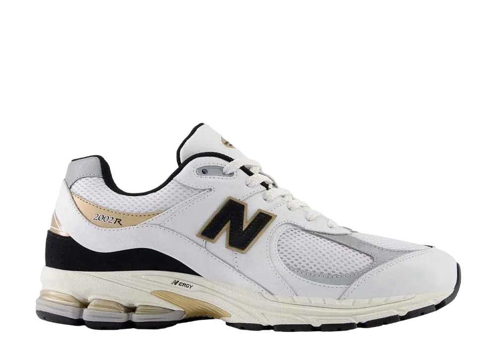 New Balance 2002R "White/Black/Gold"