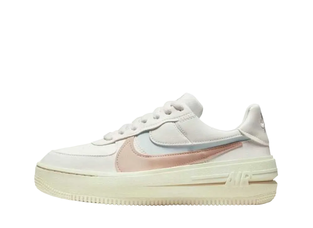 ナイキ ウィメンズ エアフォース1 プラットフォーム "セイル/シマー/アークティックオレンジ/シルバー"