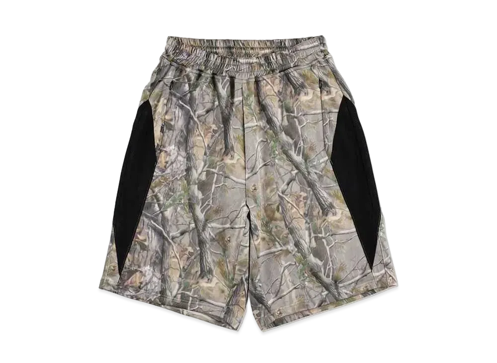 WIND AND SEA Blurred Woods Wide Jersy Short "Camo"