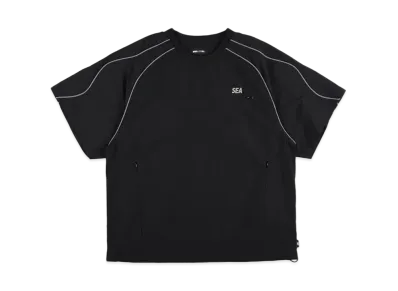 WIND AND SEA Reflective Piping Track S/S Top "Black"