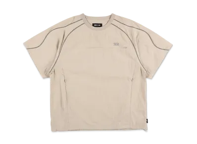 WIND AND SEA Reflective Piping Track S/S Top "Sand"