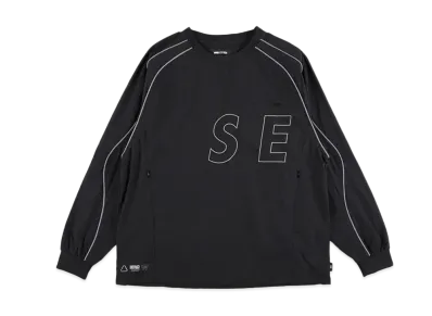 WIND AND SEA Reflective Piping Track L/S Top "Black"