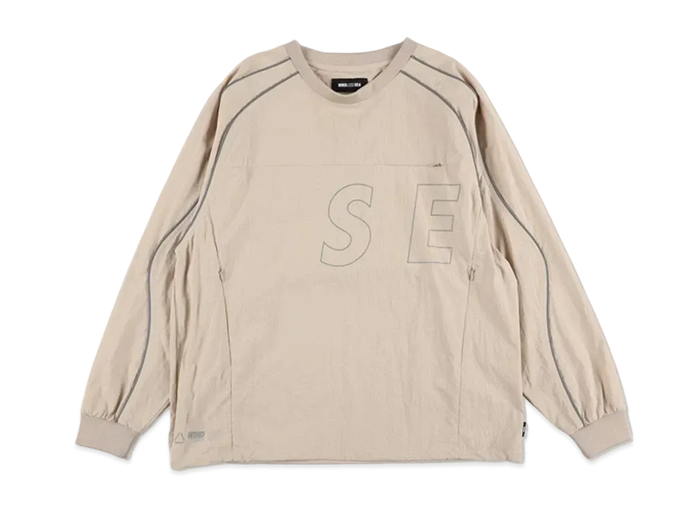 WIND AND SEA Reflective Piping Track L/S Top "Sand"