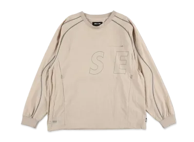 WIND AND SEA Reflective Piping Track L/S Top "Sand"