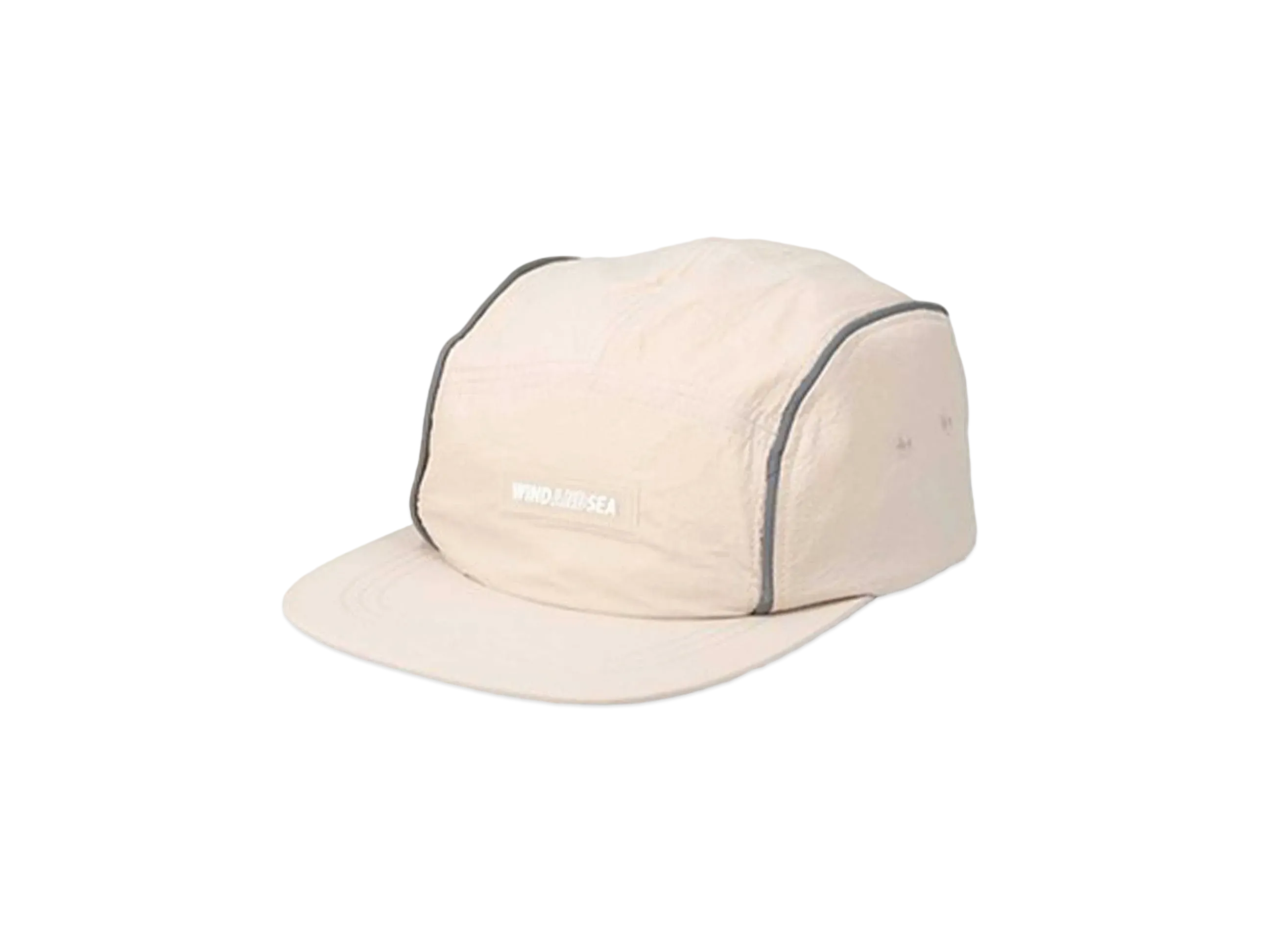 WIND AND SEA Reflective Piping Camp Cap "Sand"