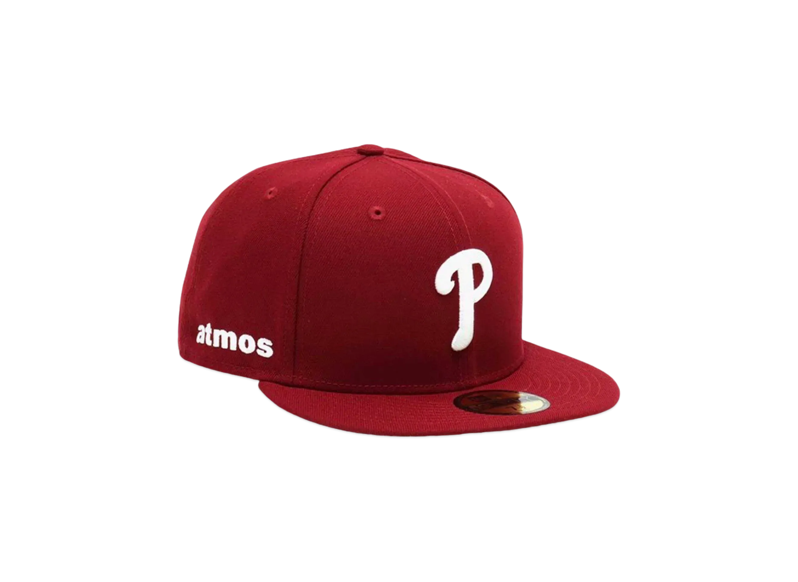 NEW ERA x atmos 59Fifty Philadelphia Phillies Animal Undervisor "Burgundy"