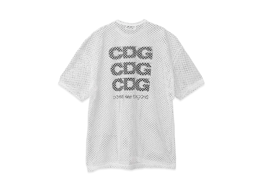 CDG Oversized Mesh T-Shirt "White"