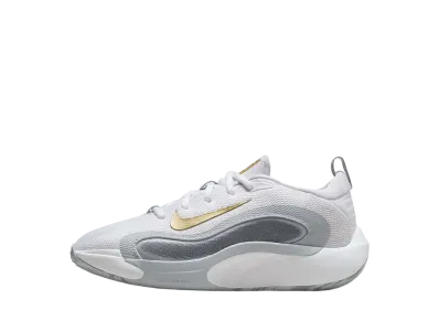 Nike GS IsoFly "White/Cool Grey/Wolf Grey/Metallic Gold Star"