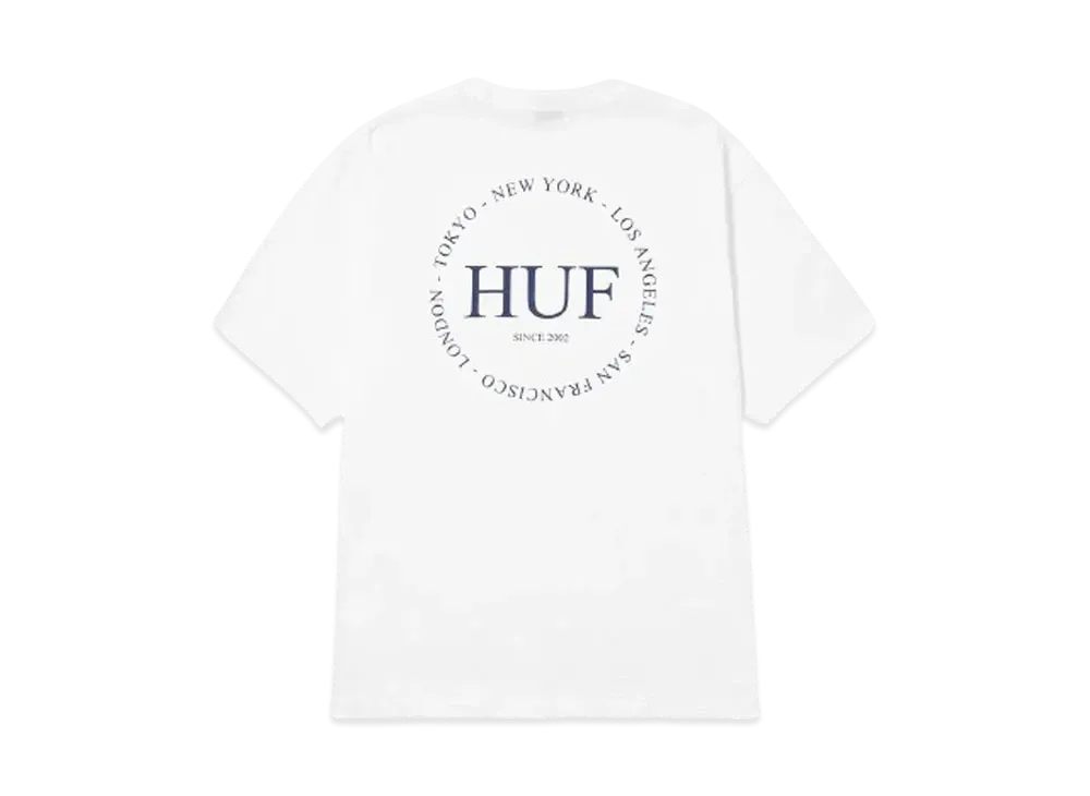 HUF Summer Splash Collection Fine Print Tee "White"