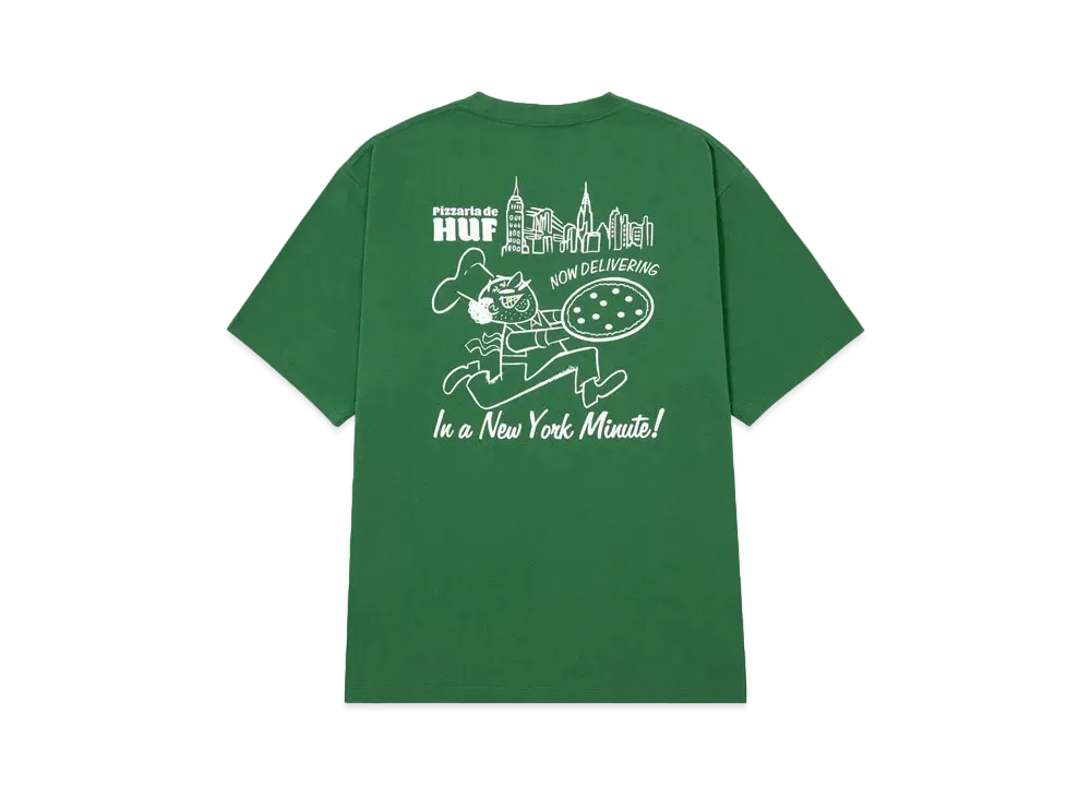 HUF Summer Splash Collection NY Delivery Tee "Dark Green"