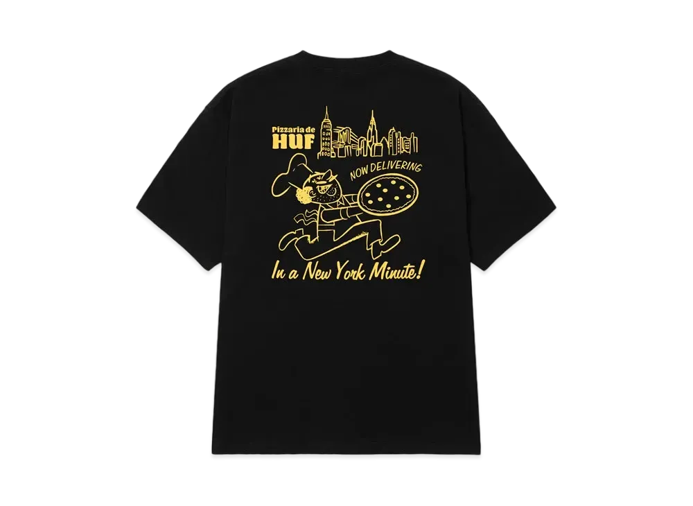 HUF Summer Splash Collection NY Delivery Tee "Black"