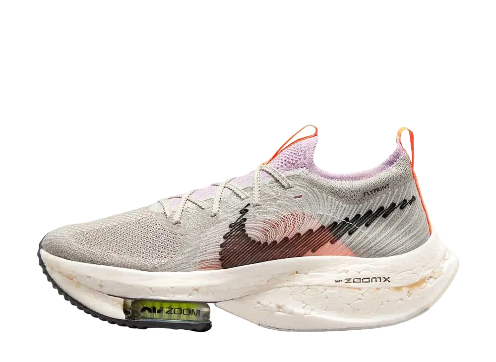 ナイキ エアズームアルファフライ ネクストネイチャー "フラットピューター/ライトアークティックピンク"