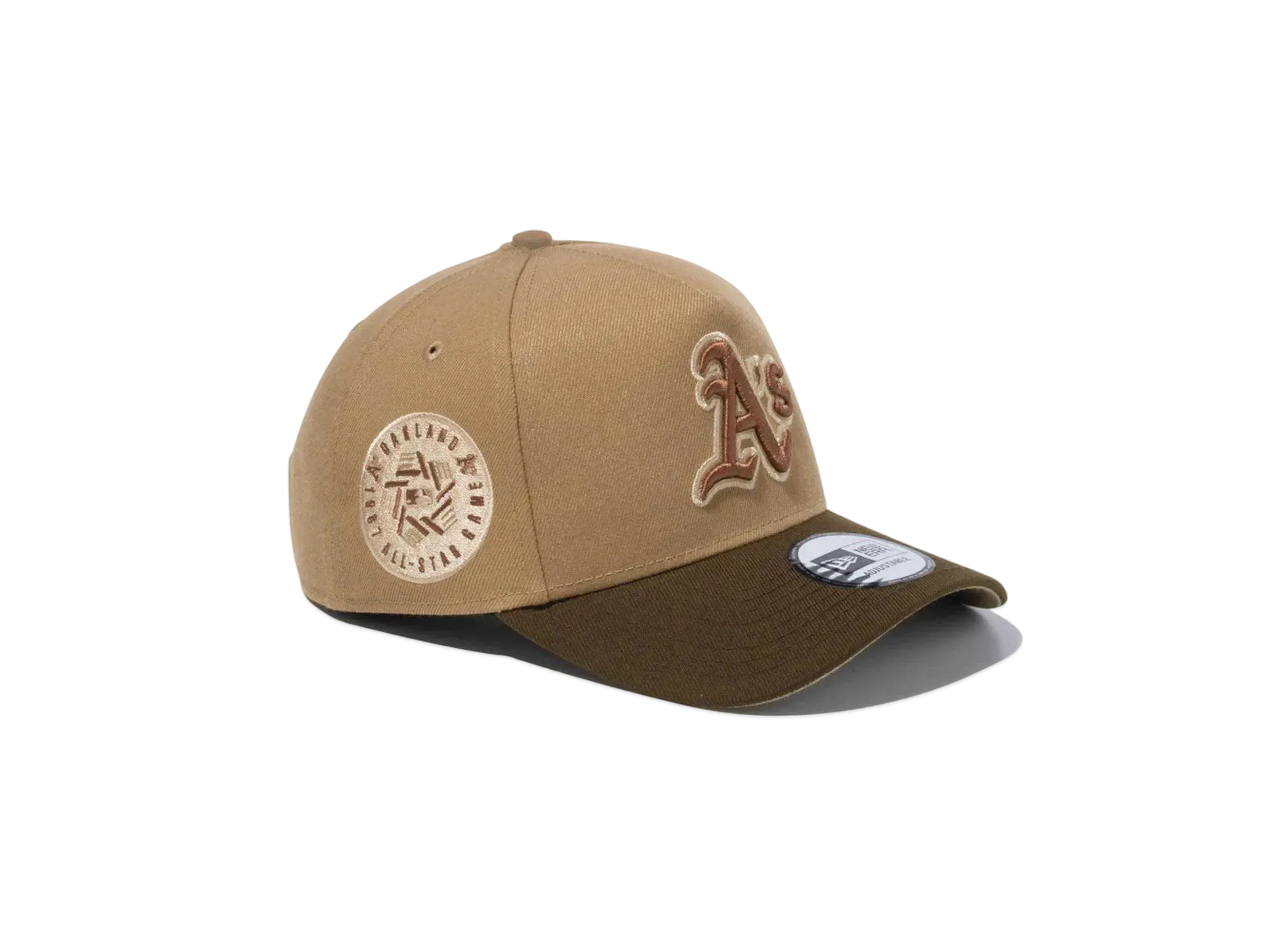 NEW ERA 9Forty A-Frame Iced Latte Oakland Athletics "Khaki/Walnut"