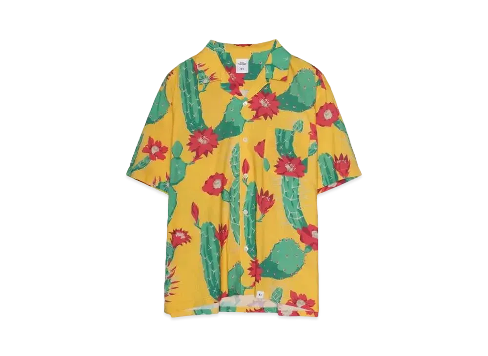 Bedwin & the heartbreakers S/S OPEN COLLAR ALOHA SHIRT "ROGERS" "YELLOW"