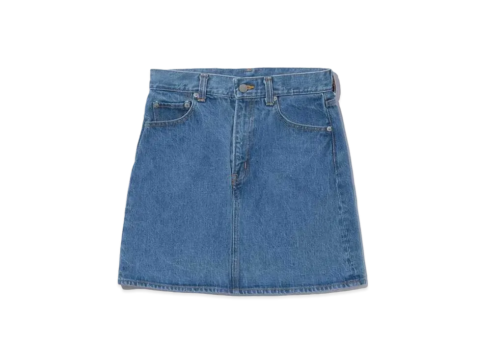 KEBOZ 5Pocket Denim Mini Skirt "L.Blue"