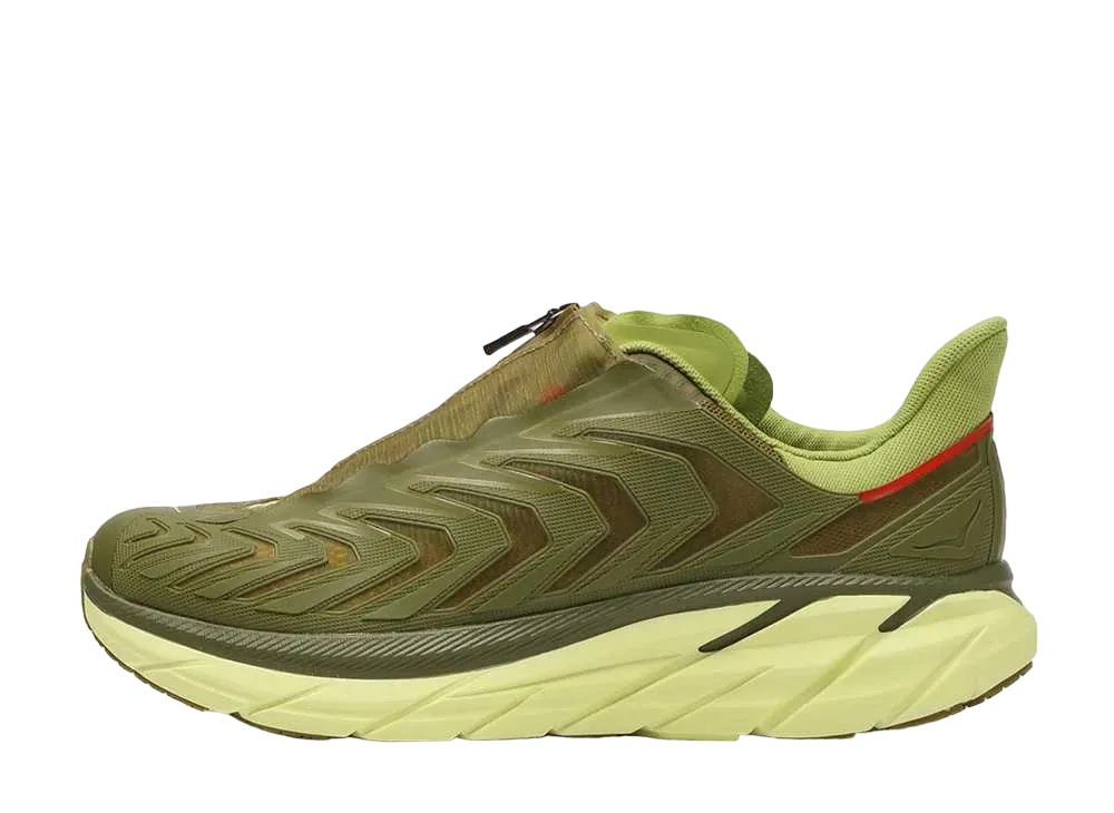 Hoka Project Clifton "Avocado/Dark Citron"