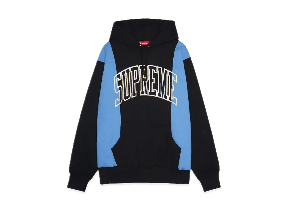 Supreme Paneled Arc Hooded Sweatshirt "Black"