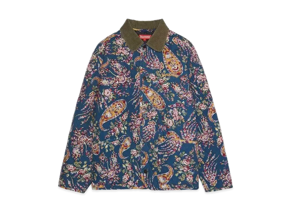 Supreme Quilted Paisley Jacket "Blue"