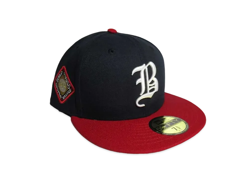 NEW ERA x DPW Exclusive 59fifty Boston Braves "Navy/Red"