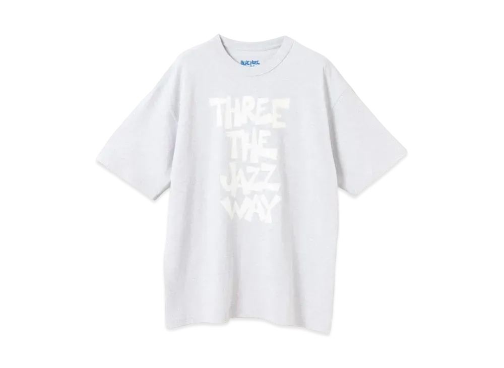 BEAMS T x Blue Note Tokyo x BOOKWORKS 'Three The Jazz Way' Logo T-Shirt "Ash Gray"