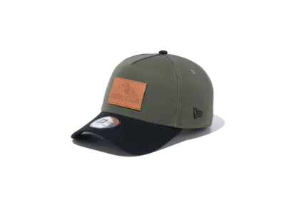NEW ERA Duck Canvas 9Forty A-Frame Leather Patch Visor 'New Era Outdoor' "Moss/Black"