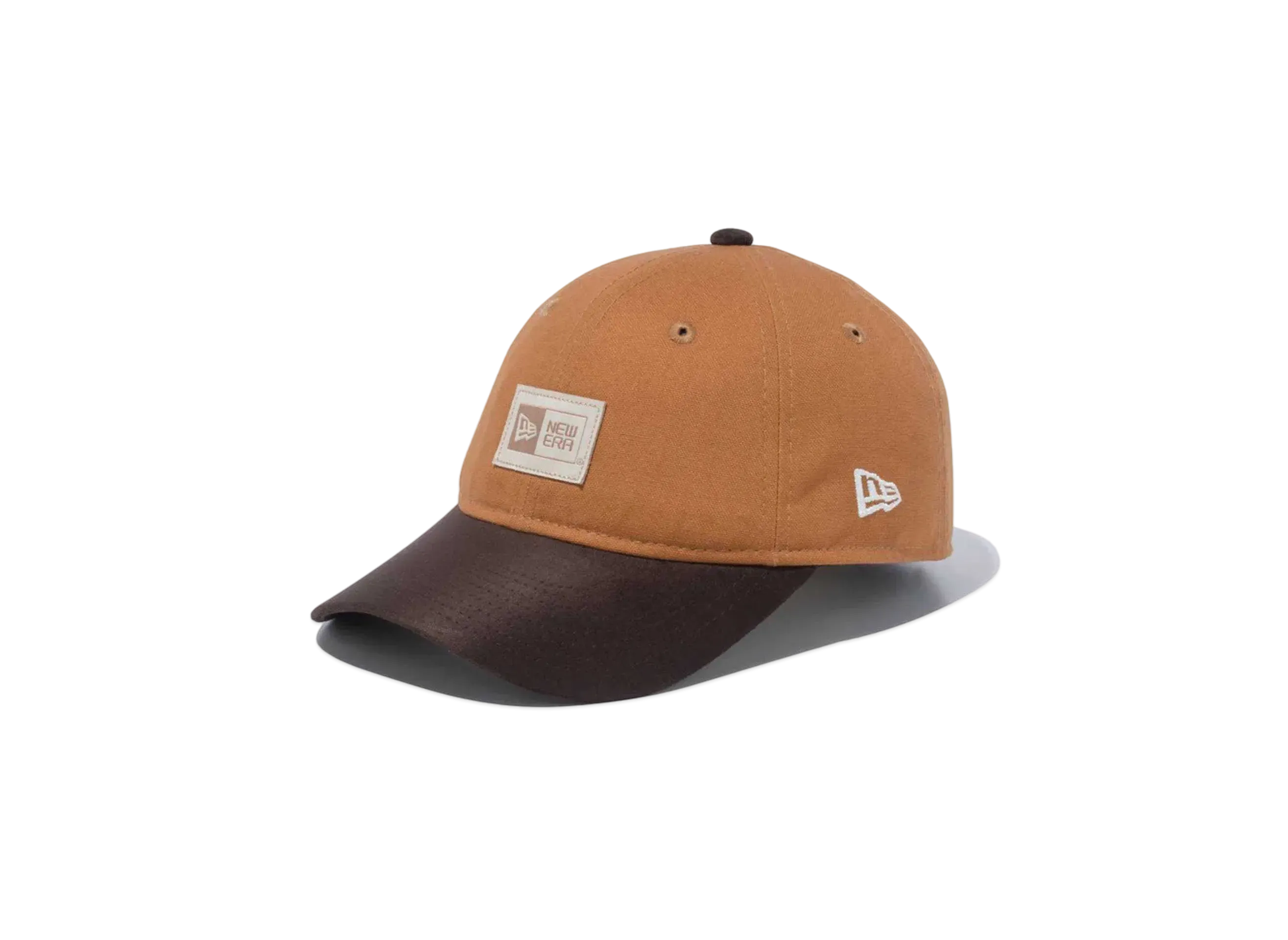 NEW ERA Duck Canvas Youth 9Twenty Woven Patch Suede Visor "Light Bronze/Brown"