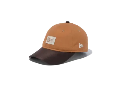NEW ERA Duck Canvas Youth 9Twenty Woven Patch Suede Visor "Light Bronze/Brown"