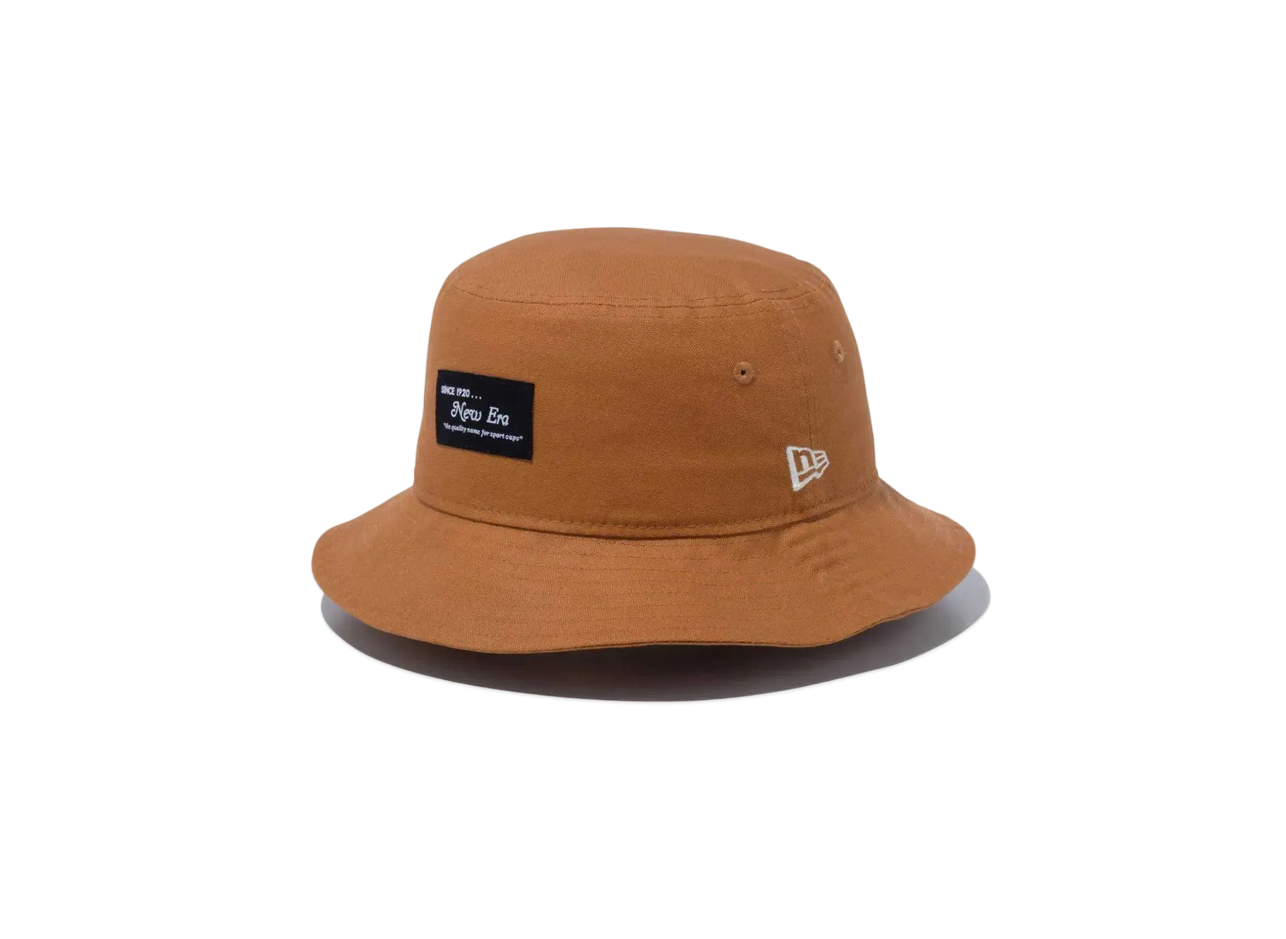 NEW ERA Duck Canvas Bucket01 Woven Patch "Light Bronze"