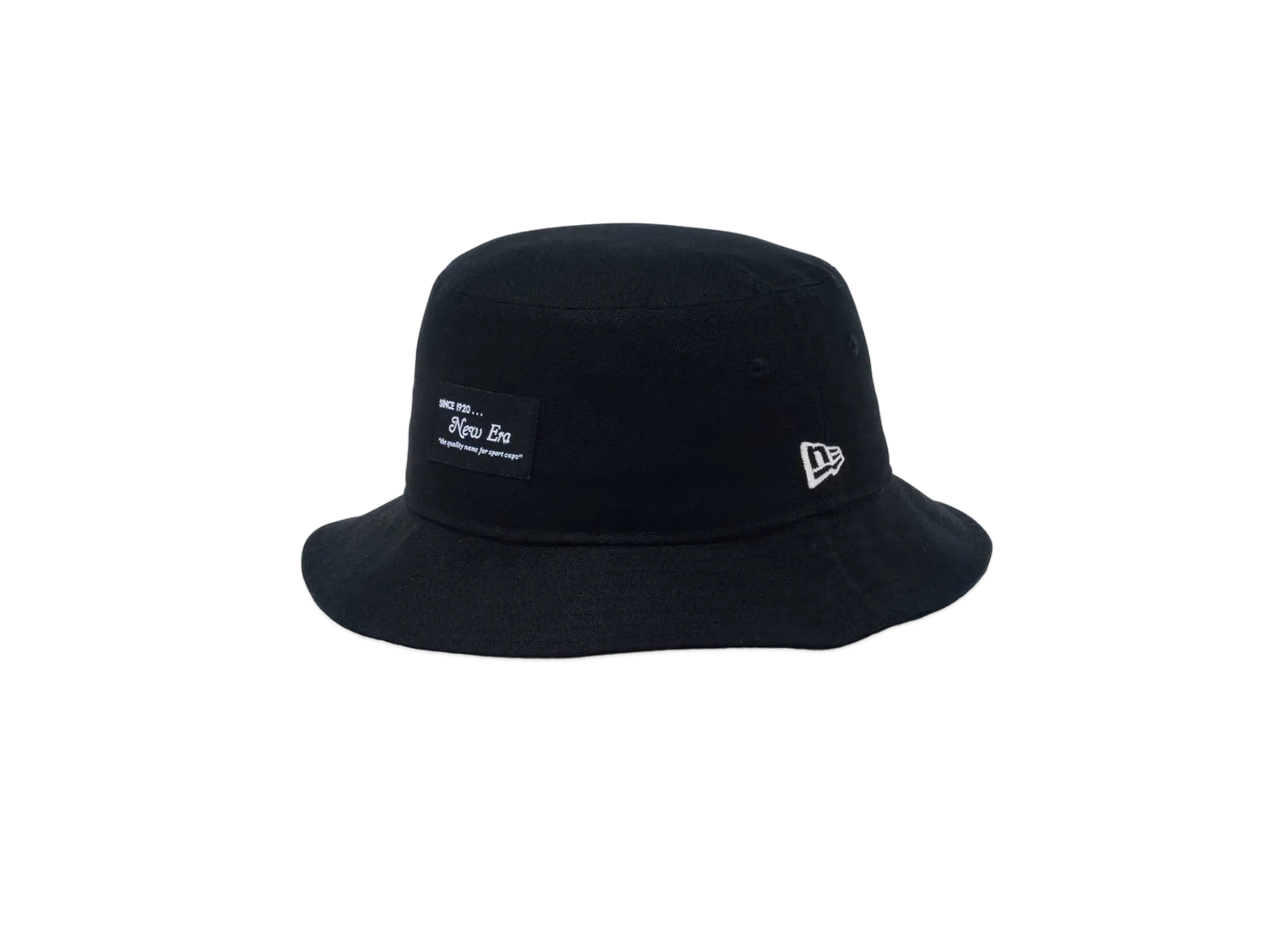 NEW ERA Duck Canvas Bucket01 Woven Patch "Black"