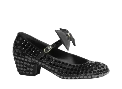 CHANEL WMNS Mary Janes Satin, Strass & Grosgrain "Black"