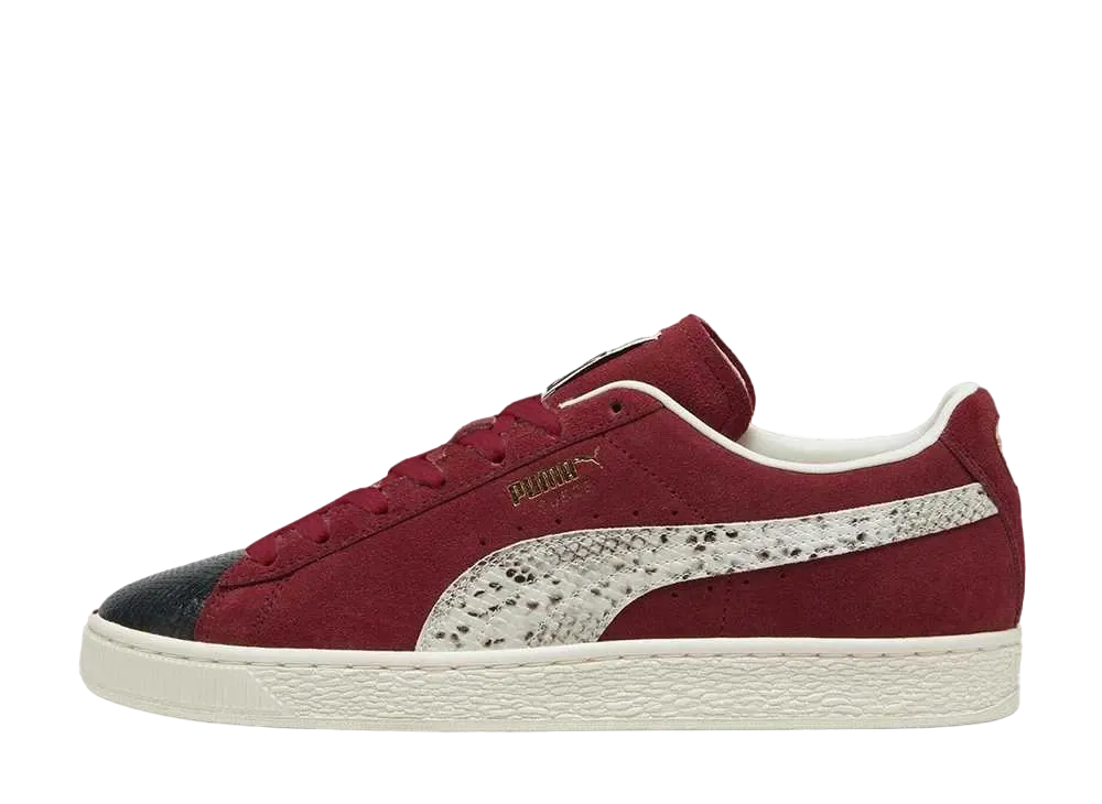 プーマ スウェード スプリット "インテンスレッド/コールドグリーン/フロステッドアイボリー"