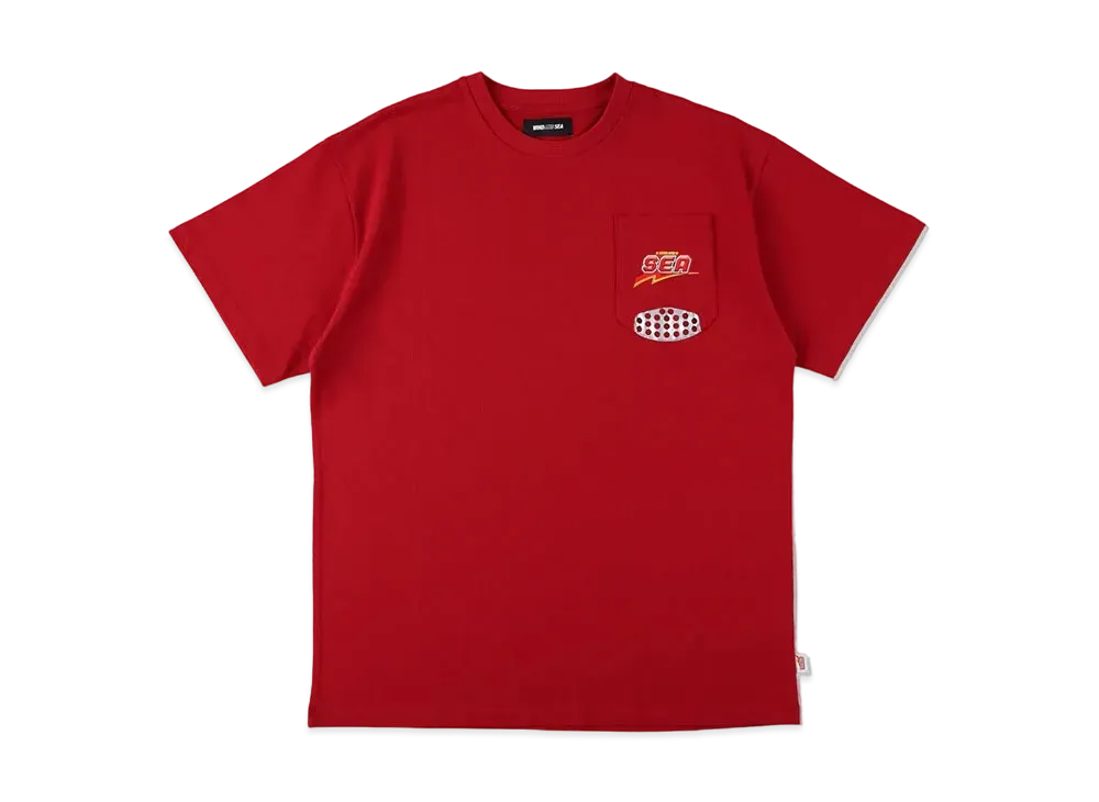 WIND AND SEA x U.F.O. Pocket Tee "Red"