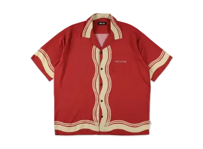 WIND AND SEA x U.F.O. Noodle Open Collar Shirt "Burgandy"