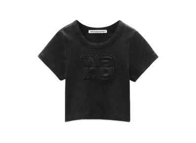 Alexander Wang Logo Distressed Baby T-shirt "Washed Magnet"