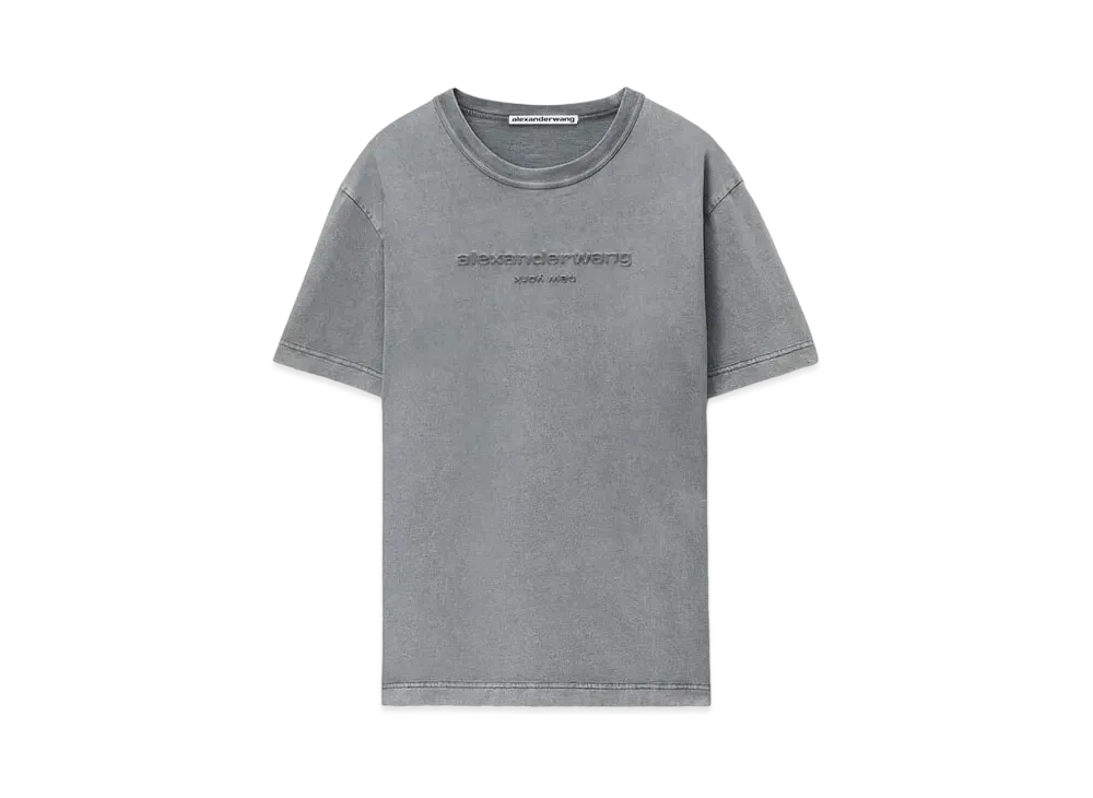 Alexander Wang Cotton Jersey Bicolor T-shirt "Acid Fog"