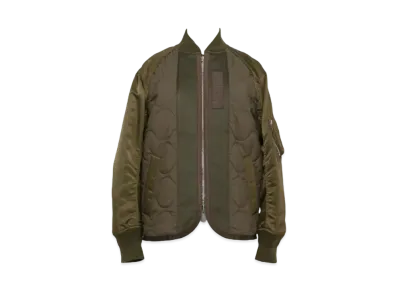 sacai Nylon Twill x Rip Stop Jacket "Khaki/Olive"