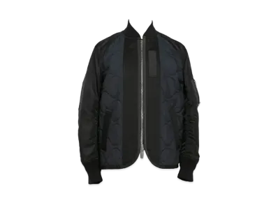 sacai Nylon Twill x Rip Stop Jacket "Black"